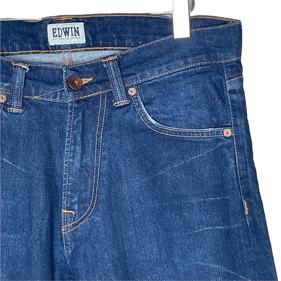 Edwin Men's Slim Tapered Low Crotch Jeans ED-85 Size 30 X 32 Medium Wash - Picture 5 of 13